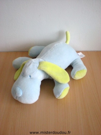 Doudou Chien Marese Bleu vert( 