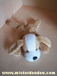 Doudou Chien - Marque non connue - Beige blanc 