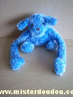 Doudou Chien - Marque non connue - Bleu Longs bras