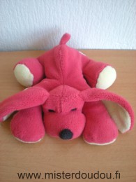 Doudou Chien Mem création Rouge jaune 