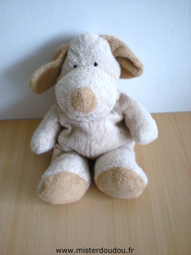 Doudou Chien Nicotoy Beige Pas d'étiquette de marque
coutures usées