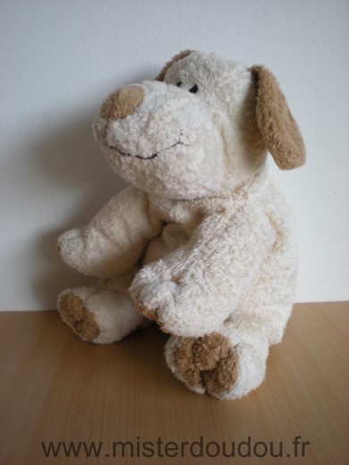 Doudou Chien Nicotoy Beige marron 