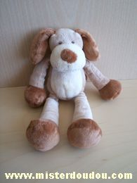 Doudou Chien Nicotoy Beige marron 