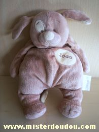 Doudou Chien Noukie s Marron cocard beige brodé 2000 