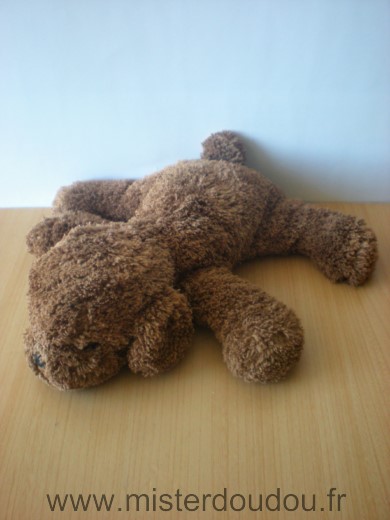 Doudou Chien Nounours Marron 