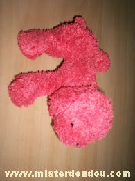 Doudou Chien Nounours Rouge 