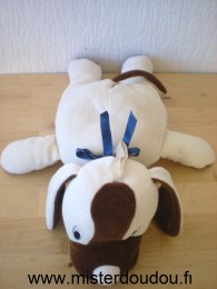 Doudou Chien Sucre d orge Beige marron 