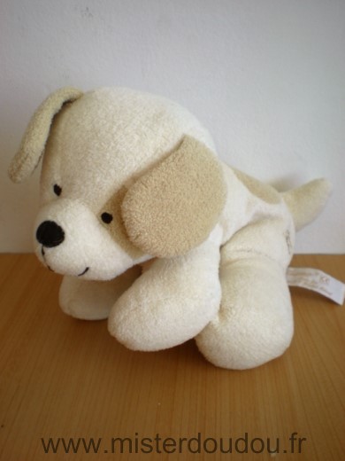 Doudou Chien Tiamo Ecru beige 