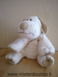 Doudou Chien Ty Beige marron 