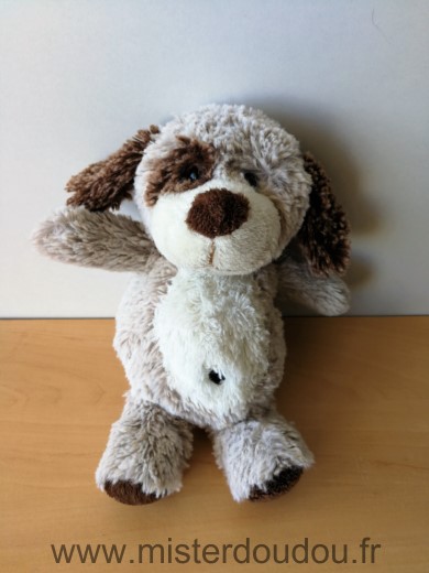 Doudou Chien 0 Beige blanc marron 