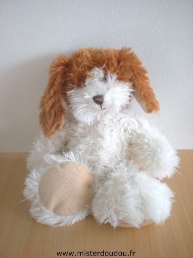 Doudou Chien - marque non connue - Blanc marron 