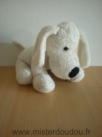 Doudou Chien 0 Blanc nez noir 