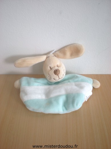 Doudou Chien 0 Bleu blanc 