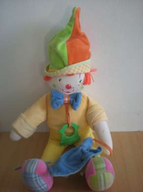 Doudou Clown Corolle Jaune 