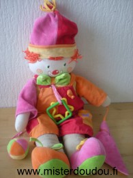 Doudou Clown Corolle Multicolore 