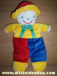 Doudou Clown Francoise saget Multicolore 