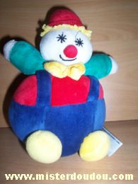 Doudou Clown Mgm Multicolore Boite musicale dans le ventre hors service