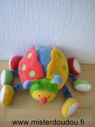 Doudou Coccinelle Baby sun Multicolore Coccinelle d activite
 pattes et ailes font bruit de papier froisse.un miroir sous son ventre.
miroir abime, pattes abimees, proposons ce doudou en depannage (petit prix)