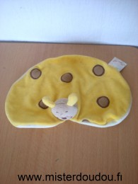 Doudou Coccinelle Bengy Jaune taches marron 