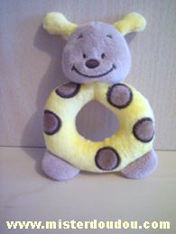 Doudou Coccinelle Bengy Jaune taches marrons N a plus son etiquette