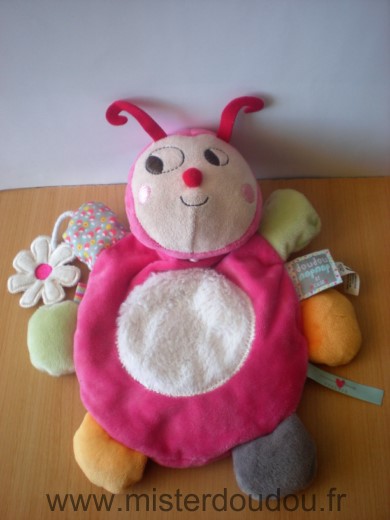 Doudou Coccinelle Kaloo Rose blanc nopnop 