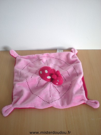 Doudou Coccinelle Kiabi baby Rose fushia 