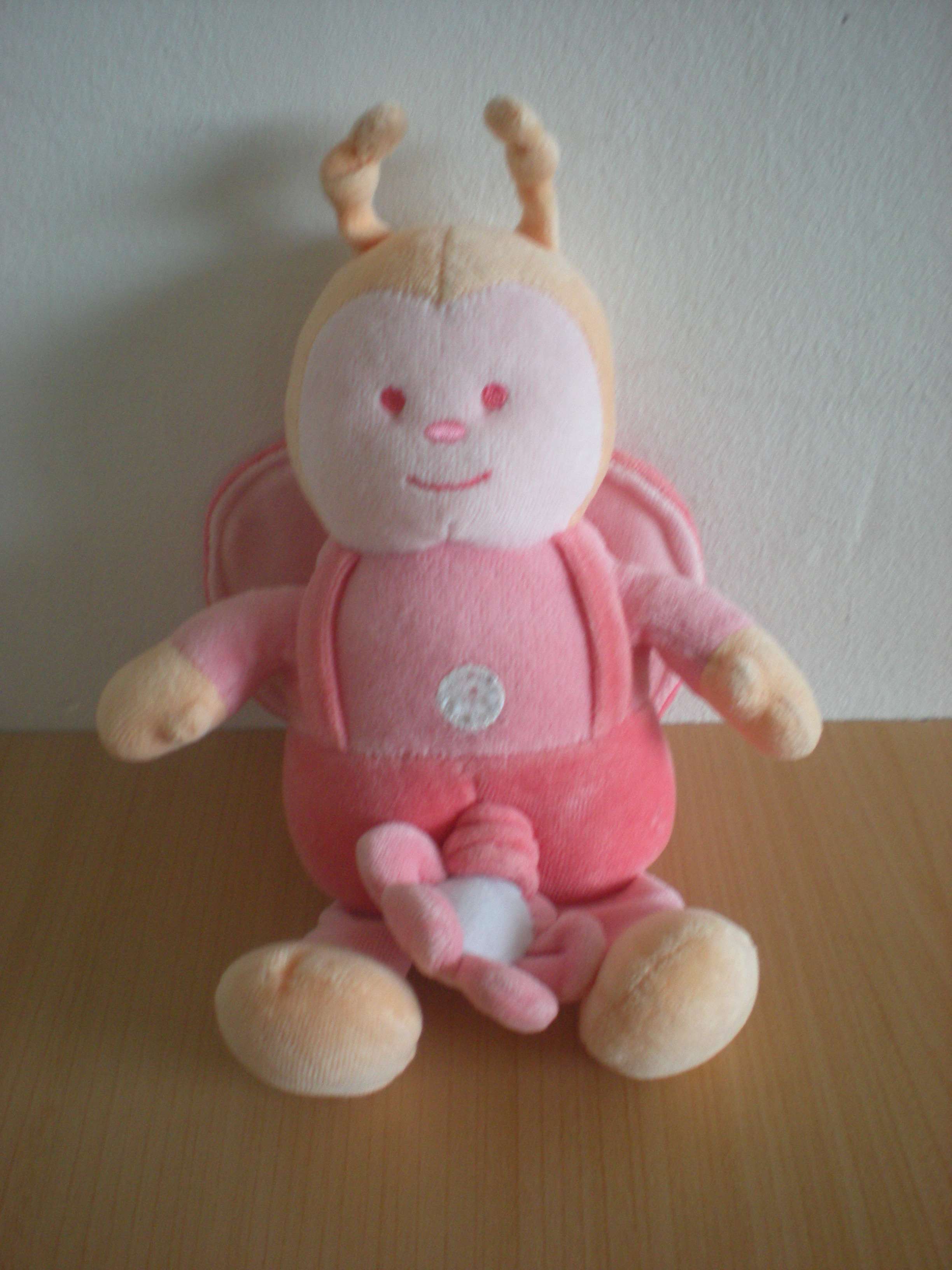 Doudou Coccinelle Kimbaloo Rose 
