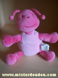 Doudou Coccinelle Marese Rose J'ai 3 ronds rose dans mon dos