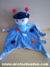 Doudou Coccinelle Mgm Bleu jdevant aune derrière 