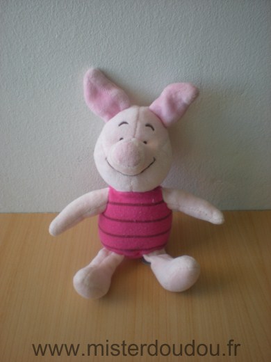 Doudou Cochon Disney Porcinet rose Pouet dans son ventre