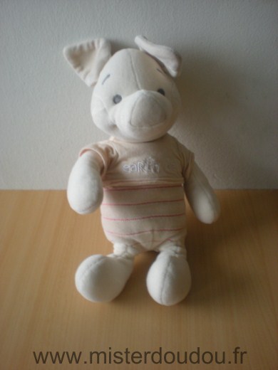 Doudou Cochon Disney Rose 