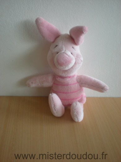 Doudou Cochon Disney Rose porcinet 