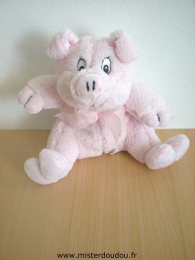 Doudou Cochon Eluz Rose 