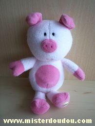 Doudou Cochon Luminou Rose 