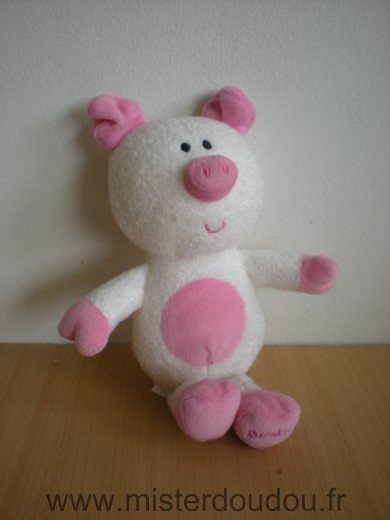 Doudou Cochon Luminou Rose 