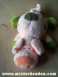 Doudou Cochon Nici Rose vert 