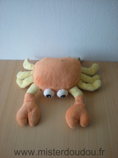 Doudou Crabe H et m Jaune orange 