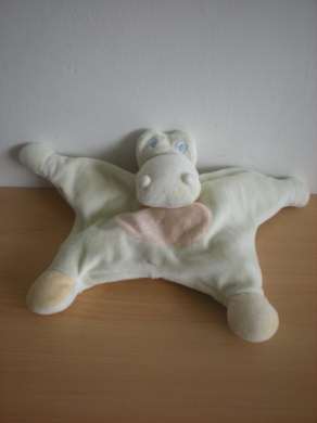 Doudou Crocodile Jollybaby Vert rose 