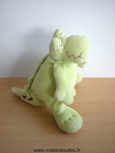 Doudou Crocodile - Marque non connue - Vert 