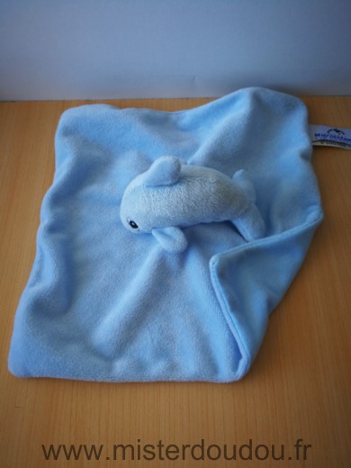 Doudou Dauphin Marineland Bleu 