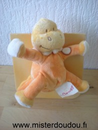 Doudou Dinosaure Bengy Orange 