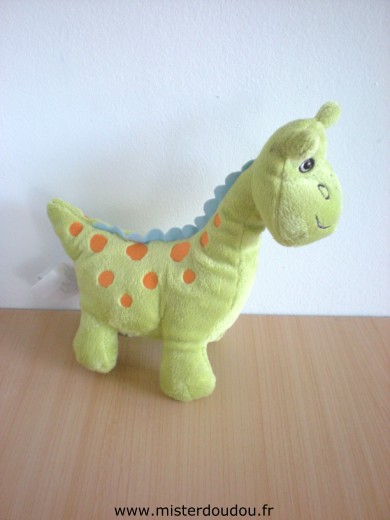 Doudou Dinosaure H et m Vert 