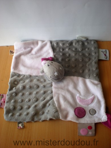 Doudou Dragon Noukie s Victoria gris rose lune 