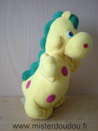 Doudou Dragon Pampers Jaune vert 