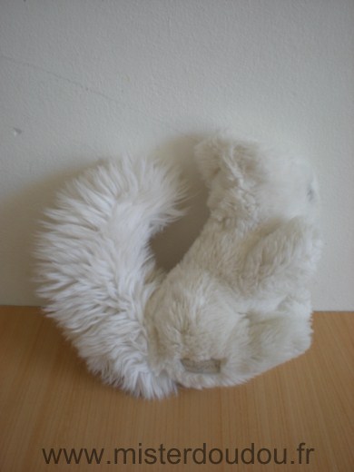 Doudou Ecureuil Boulgom Blanc 