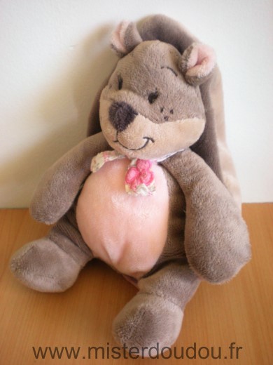 Doudou Ecureuil Noukie s Leontine marron rose 