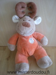 Doudou Elan Vetir Orange marron 