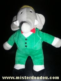 Doudou Eléphant Ajena Vert 