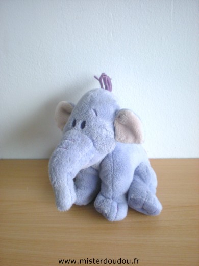 Doudou Eléphant Disney Lumpy éfélant mauve Petit modèle