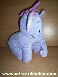 Doudou Eléphant Disney Mauve 